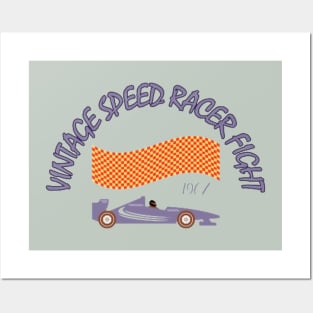 VINTAGE SPEED RACER FIGHT Posters and Art